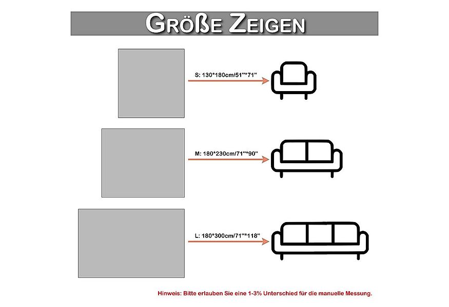 BTTO Sofahusse Couchbezug,Geometrisch Muster Sofa Überzug Decke,Baby-Decke, günstig online kaufen