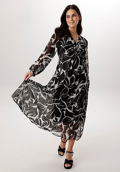 Aniston SELECTED Chiffonkleid mit romantischer Blütenmusterung allover - NE günstig online kaufen