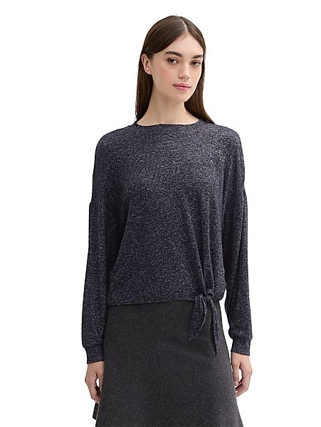 TOM TAILOR Denim Langarmshirt mit seitlichem günstig online kaufen