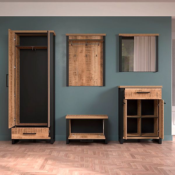 Home affaire Garderoben-Set "Elda", (Komplett-Set, 5 St.), Garderoben-Set: günstig online kaufen
