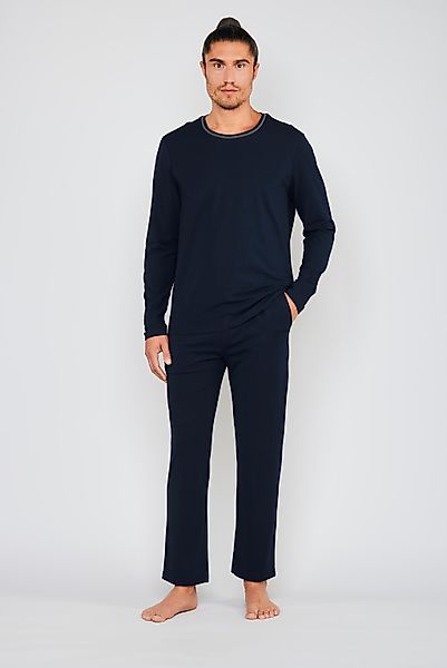 JOOP Pyjama "Core" 2 tlg. mit Rundhalsausschnitt, Langarm, Cotton-Mix günstig online kaufen