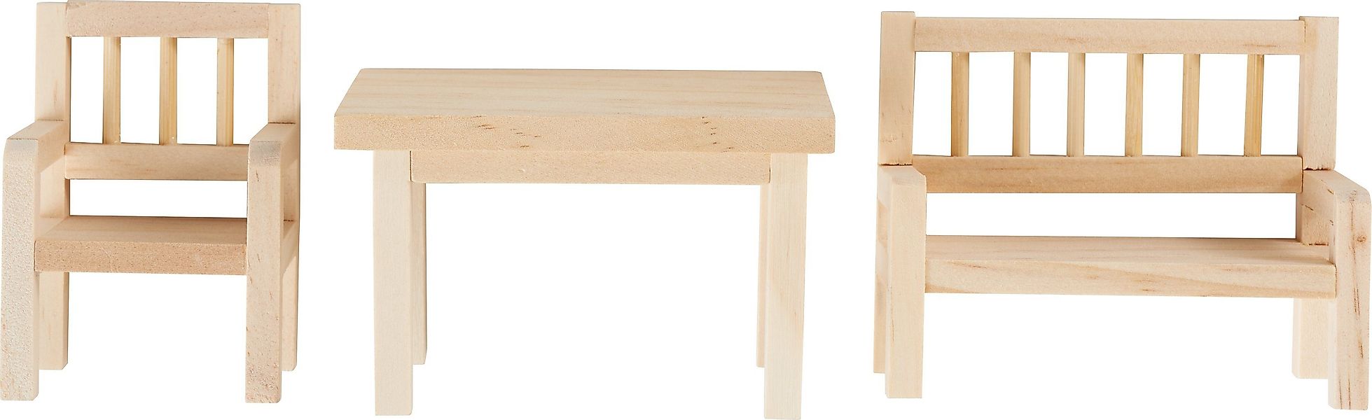 HobbyFun Dekofigur Wichtel-Set Tisch, Bank & günstig online kaufen