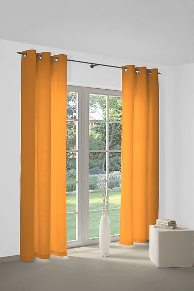 Wirth Vorhang "WirthNatur" Ösen 1 Stk. tlg. 2-lagig günstig online kaufen
