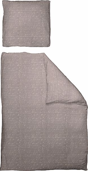 Adam Bettwäsche "Leinenbettwäsche Scribble" 2 Stk. tlg. aus Bio-Baumwolle günstig online kaufen