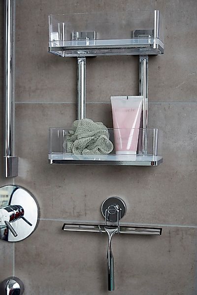 WENKO Wandregal Vacuum-Loc Quadro, 2 Etagen günstig online kaufen