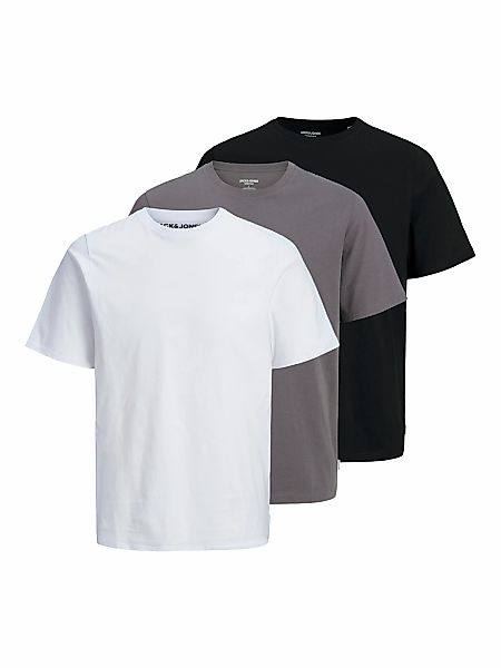 Jack & Jones Kurzarmshirt "JJEORGANIC BASIC TEE SS O-NE 3PK MP NOOS" günstig online kaufen