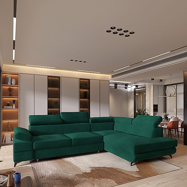 Masseno Ecksofa FAVIEN mit Schlaffunktion L-Form, günstig online kaufen
