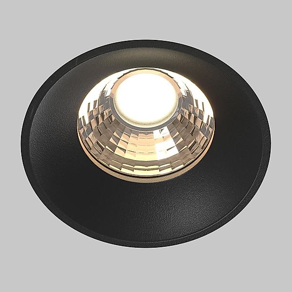 LED Einbauleuchte Round in Schwarz 12W 880lm 74mm günstig online kaufen