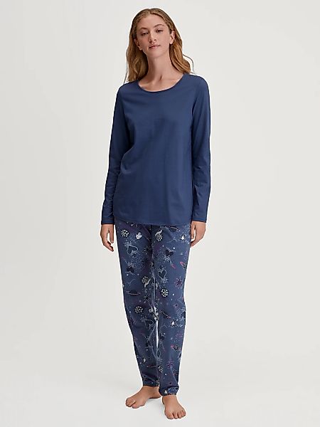 CALIDA Schlafanzug "Fruity Dreams", (2 tlg.), Rundhals, Langarm, Pure Cotto günstig online kaufen