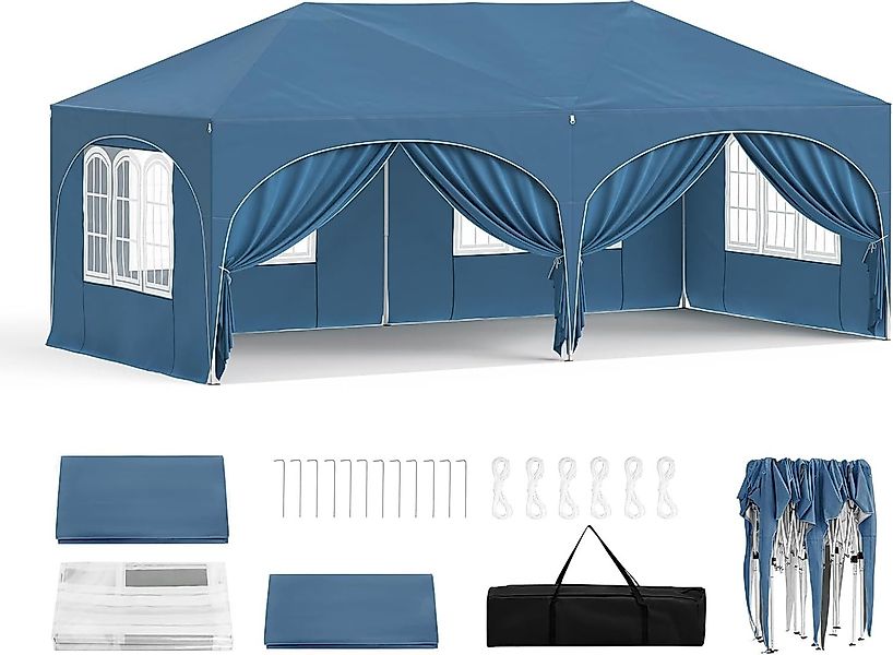 Woltu Pavillon, mit 2 Seitenteilen, 3x6 günstig online kaufen