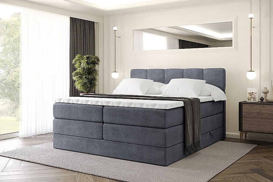 ALTDECOR Boxspringbett LIRO KING (Multipocket-Matratze H4, günstig online kaufen