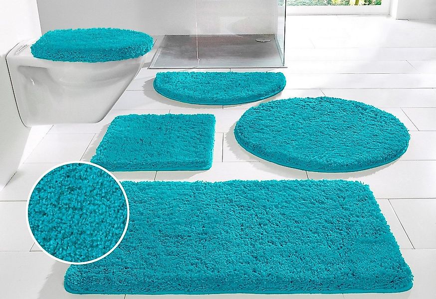 my home Badematte Sanremo, Badvorleger, Badezimmer Teppich, sehr weich, Höh günstig online kaufen