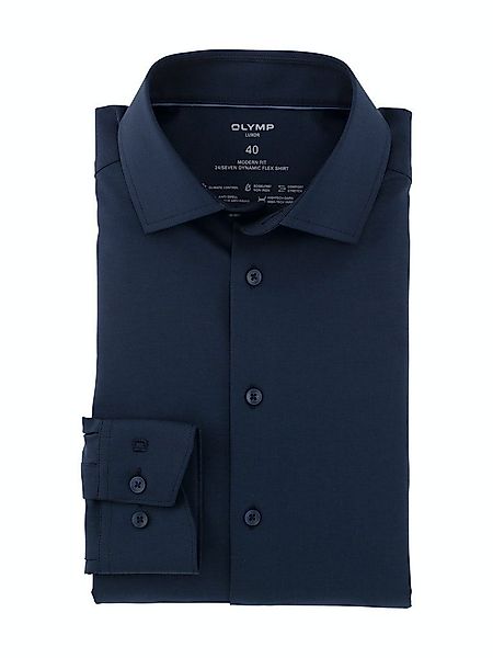 OLYMP Luxor Hemd 24/Seven Navy - Größe 42 günstig online kaufen