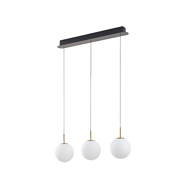Lucande LED Pendelleuchte Joran 10030128 Modern in Weiß aus Glas 3-flammig günstig online kaufen