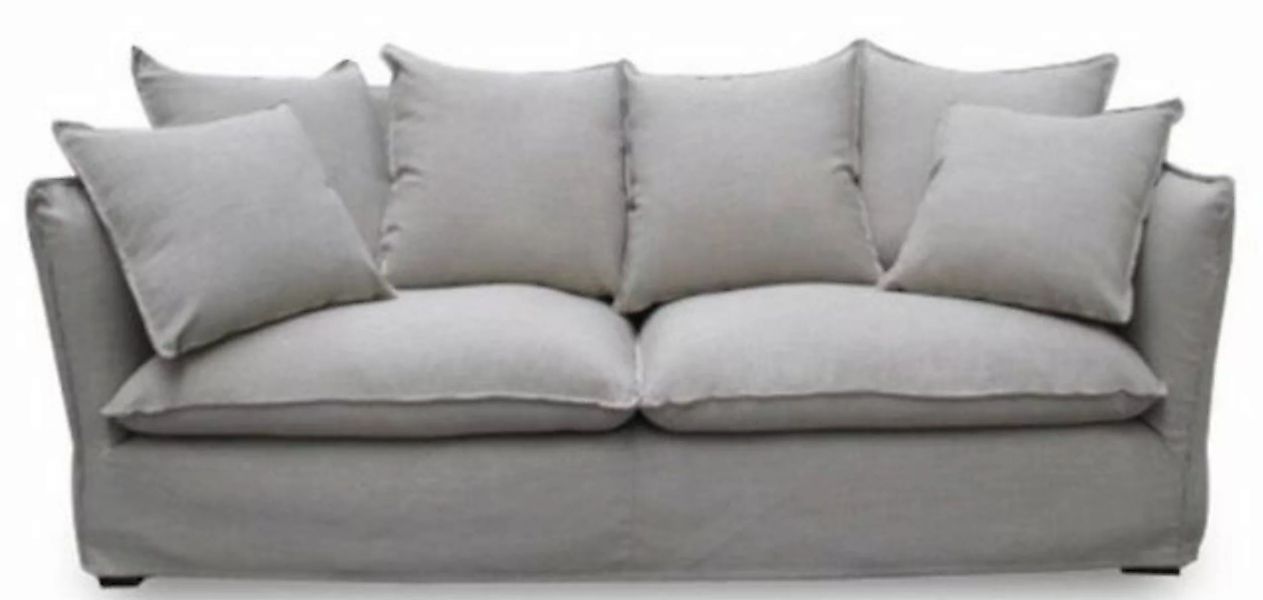 Casa Padrino Sofa Luxus Wohnzimmer Sofa Grau 215 x 100 x H. 102 cm - Luxus günstig online kaufen