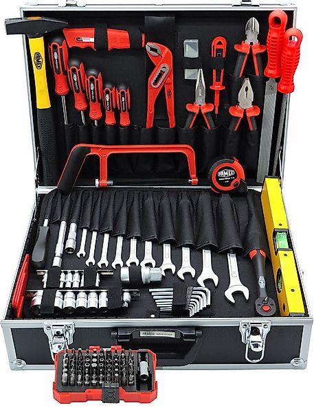 FAMEX Werkzeugset 755-57 Werkzeugkoffer bestückt, (Werkzeugkasten, 164-tlg. günstig online kaufen