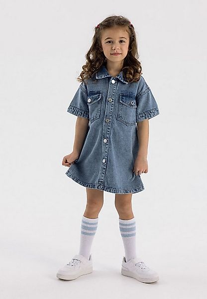 MINOTI Jeanskleid Hemdkleid mit kurzen Ärmeln (2y-14y) günstig online kaufen