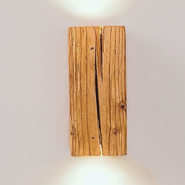 Blockholz-Schmiede Wandleuchte Altholz LED Wandleuchte Handgefertigte günstig online kaufen
