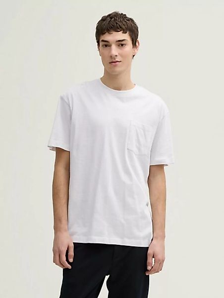 TOM TAILOR Denim T-Shirt Relaxed Fit T-Shirt mit Brusttasche günstig online kaufen