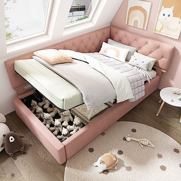 Odikalo Schlafsofa Schlafcouch Kinderbett 90x200 90x190, günstig online kaufen