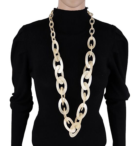 MIRROSI Lange Kette Damen Statement Halskette HARZ ca.95cm lang (perfekt fü günstig online kaufen