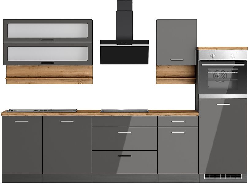 KOCHSTATION Küchenzeile KS-Milan, 300 cm breit, günstig online kaufen