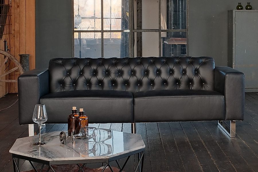 KAWOLA 3-Sitzer NILO, Sofa Couch Leder günstig online kaufen