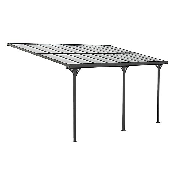 Westmann Terrassendach Aluminium B x T: 556 cm x 300 cm Schwarz günstig online kaufen