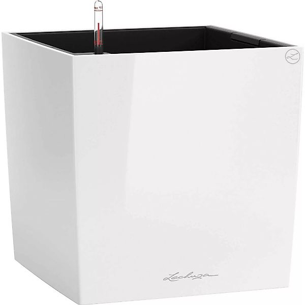 Lechuza Pflanzgefäß Cube Premium 50 cm x 50 cm Weiß hochglanz günstig online kaufen