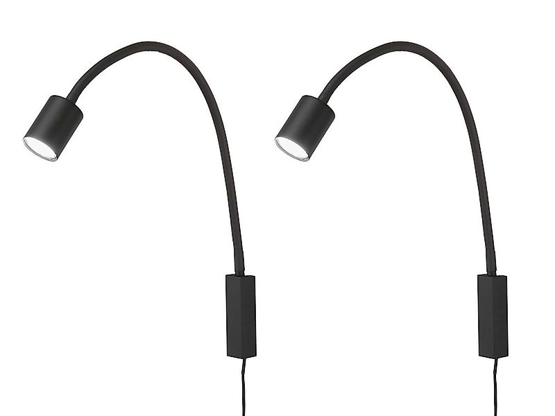 FISCHER & HONSEL LED Leselampe, LED wechselbar, Warmweiß, 2er SET 2in1 Wand günstig online kaufen