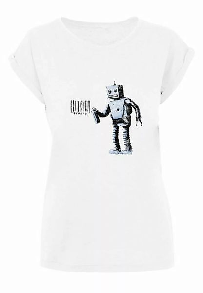 Merchcode T-Shirt Merchcode Damen Ladies Barcode Robot T-Shirt (1-tlg) günstig online kaufen