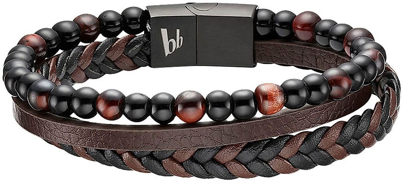 Bruno Banani Lederarmband Schmuck, mit Tigerauge (synth) günstig online kaufen