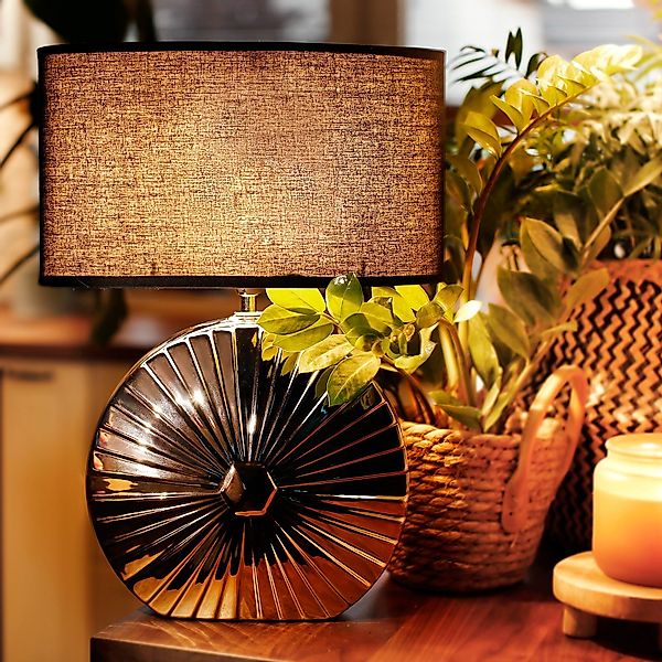 KONSIMO® Tischleuchte RITIM Tischlampe Tischleuchte, ohne günstig online kaufen