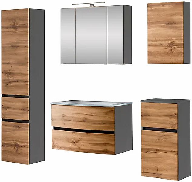 welltime Badezimmer-Set »Kaunas« Set, 5 Stk. tlg. günstig online kaufen