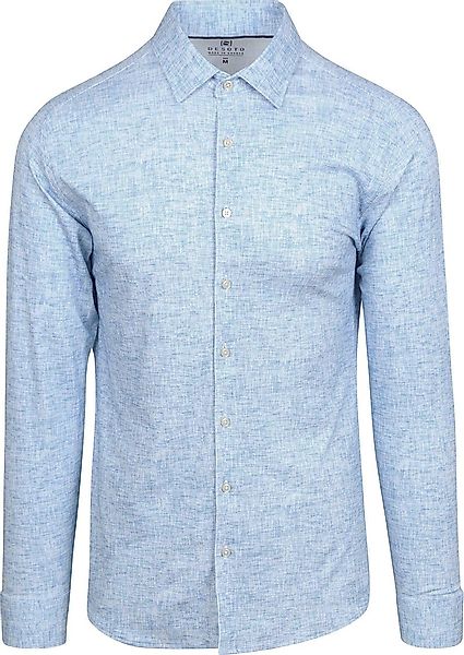 DESOTO Hemd Kent Monochrome Blau - Größe XXL günstig online kaufen