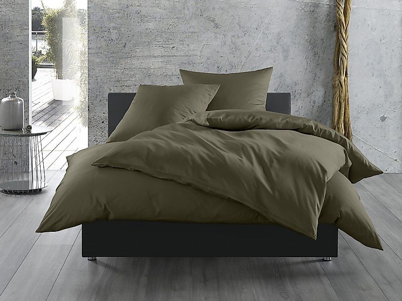 BETTWAESCHE-MIT-STIL Bettwäsche Mako Satin Bettwäsche uni günstig online kaufen