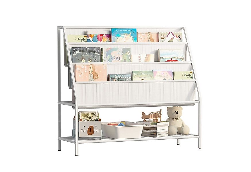 radelldar Kinderregal Kinder Bücherregal, Metall mit offenen Fächern, 90x33 günstig online kaufen