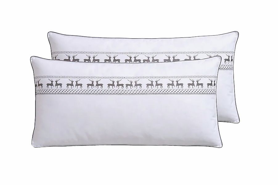 Älgdröm Federkopfkissen "Forsakar, Kopfkissen in 40x80 cm, 80xc80 cm, 2-tlg günstig online kaufen