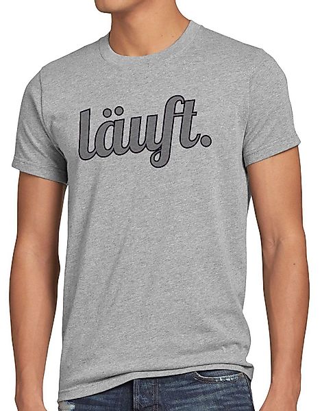 style3 T-Shirt läuft Funshirt Spruchshirt Shirt günstig online kaufen