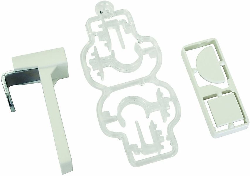 GARDINIA Klemmträger "Kunststoff / Metall" Zubehör Vitragestangen/Caféhauss günstig online kaufen