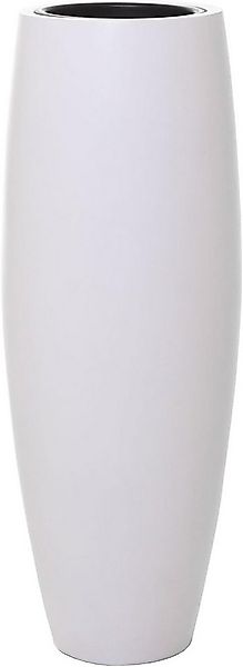 VIVANNO Bodenvase Fiberglas MAGNUM Rund - Weiß Matt (1 St), 30x80 cm günstig online kaufen