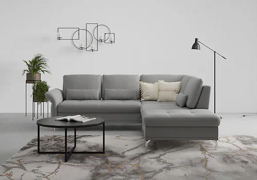 Home affaire Ecksofa »Palm Beach L-Form« Federkern, mit Sitztiefenverstellu günstig online kaufen