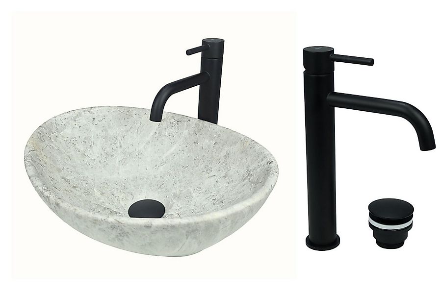 GTM Design Aufsatzwaschbecken Modern Waschbecken ohne Hahnloch Elegant Aufs günstig online kaufen