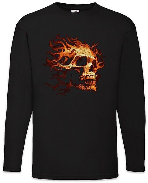 Urban Backwoods Langarmshirt Burning Skull I Langarm T-Shirt Tattoo Art Roc günstig online kaufen