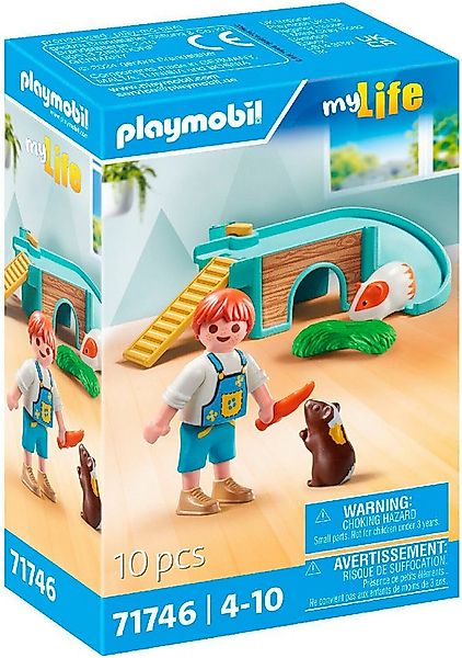 Playmobil® Junge mit Meerschweinchen (71746), Playmobil My Life Konstruktio günstig online kaufen
