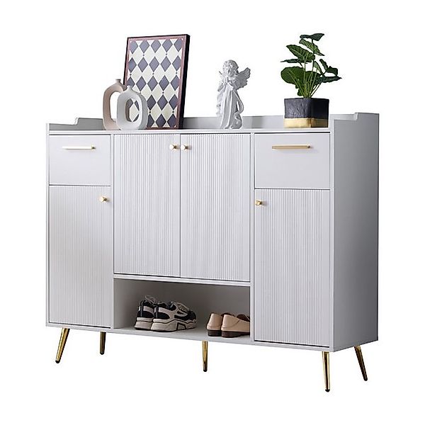 MODFU Schuhschrank mit Metallfüße (Schuhregal, Sideboard, Kommode, 1-St., 2 günstig online kaufen