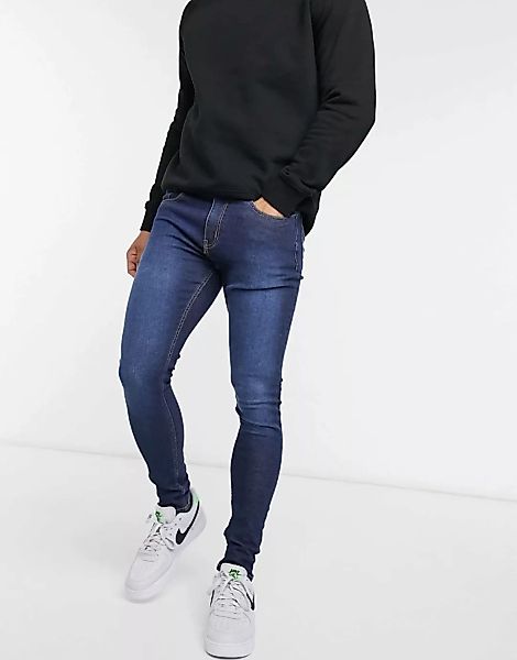 Criminal Damage – Core – Skinny-Jeans in dunkler Waschung-Marineblau günstig online kaufen