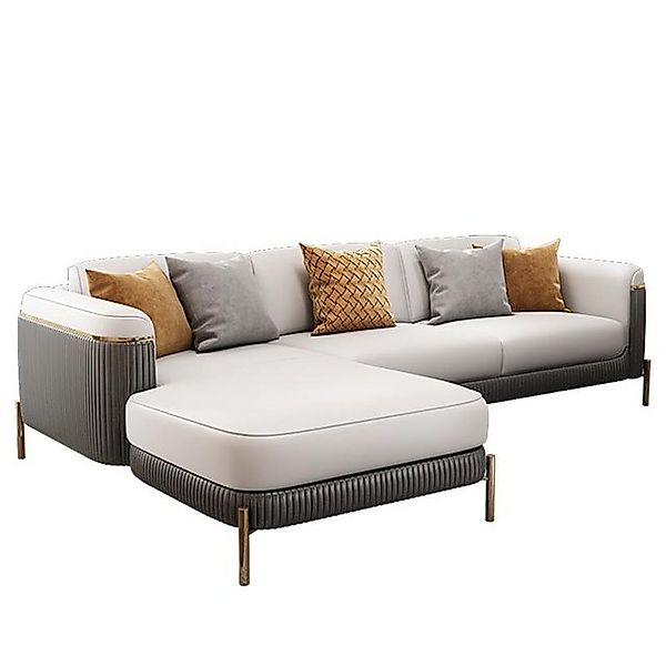 JVmoebel Ecksofa L-Form Ecksofa Couch Design Polster Leder Garnitur Sofa Ec günstig online kaufen