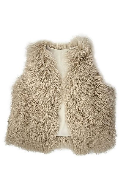 Hollert Fellweste Lammfellweste Tibet Beige günstig online kaufen