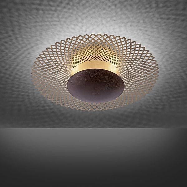 LED Deckenleuchte Nevis aus Eisen in Rostfarben 450 mm günstig online kaufen
